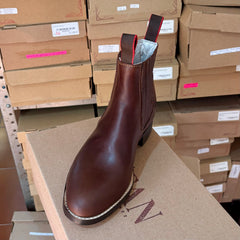 Botín Volado Chocolate Pull Up