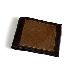 Cartera en piel con aplicación